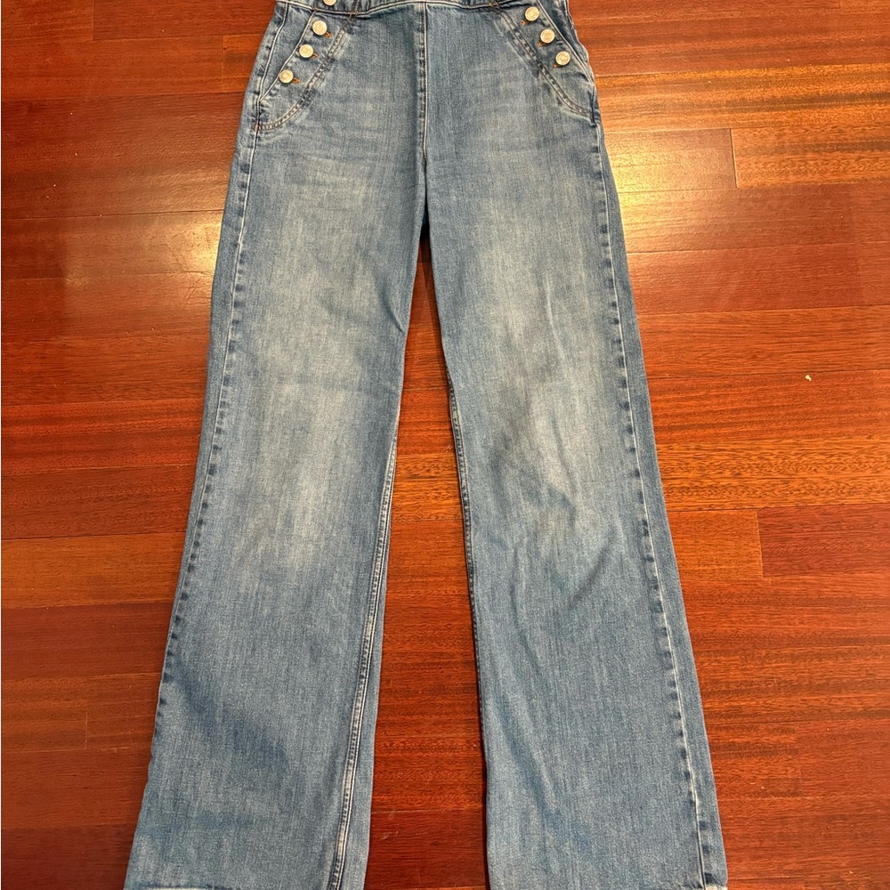 Jonathan Simkhai Light Blue Flare Jeans